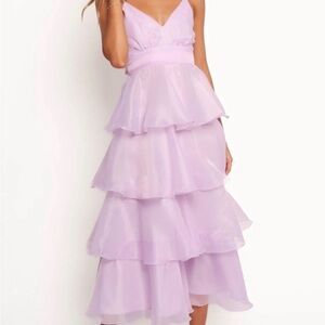 Petal & Pup Lilac Layered Midi Dress
